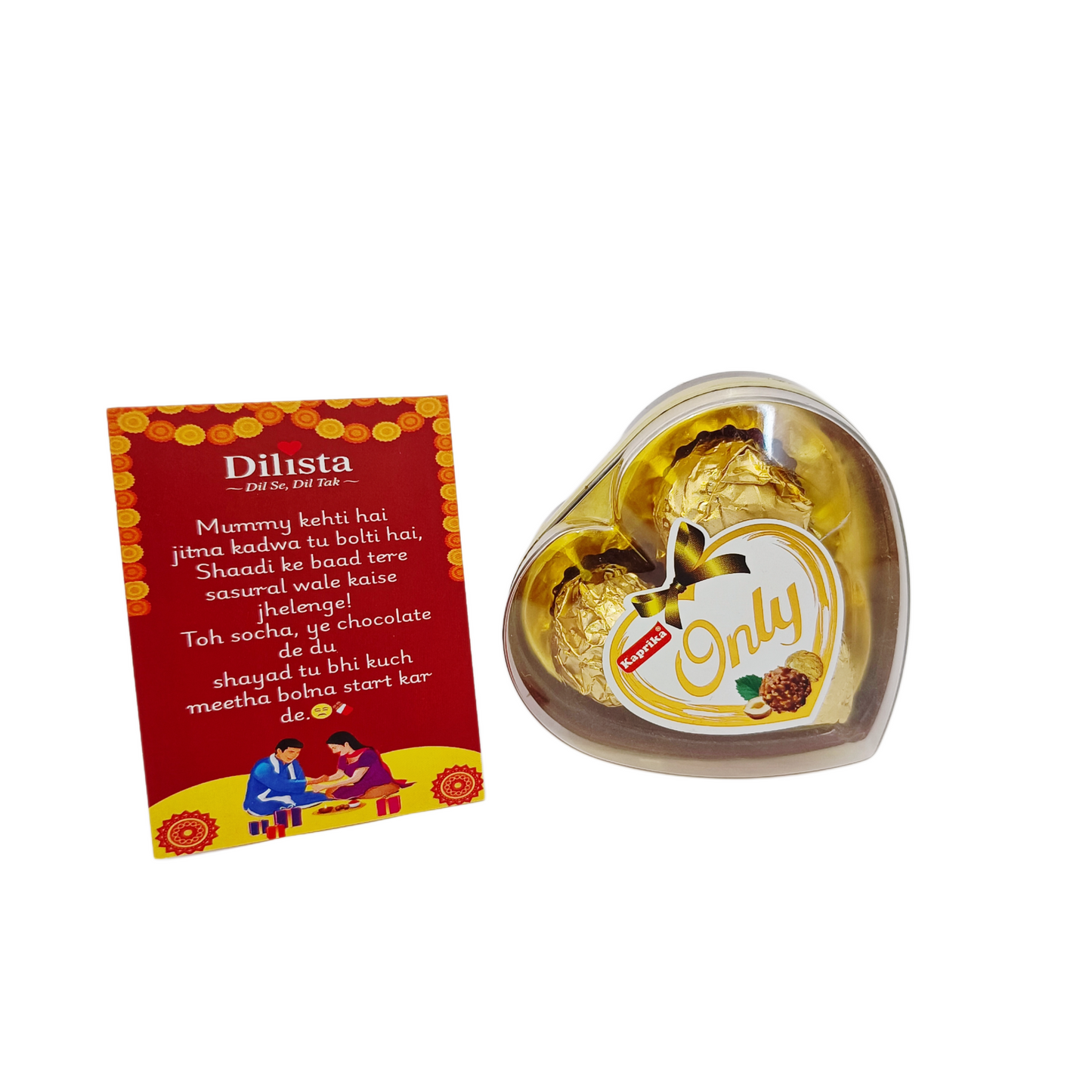 Rakhi Hamper for Younger Sister – 5 Gifts + 6 Funny Note Cards