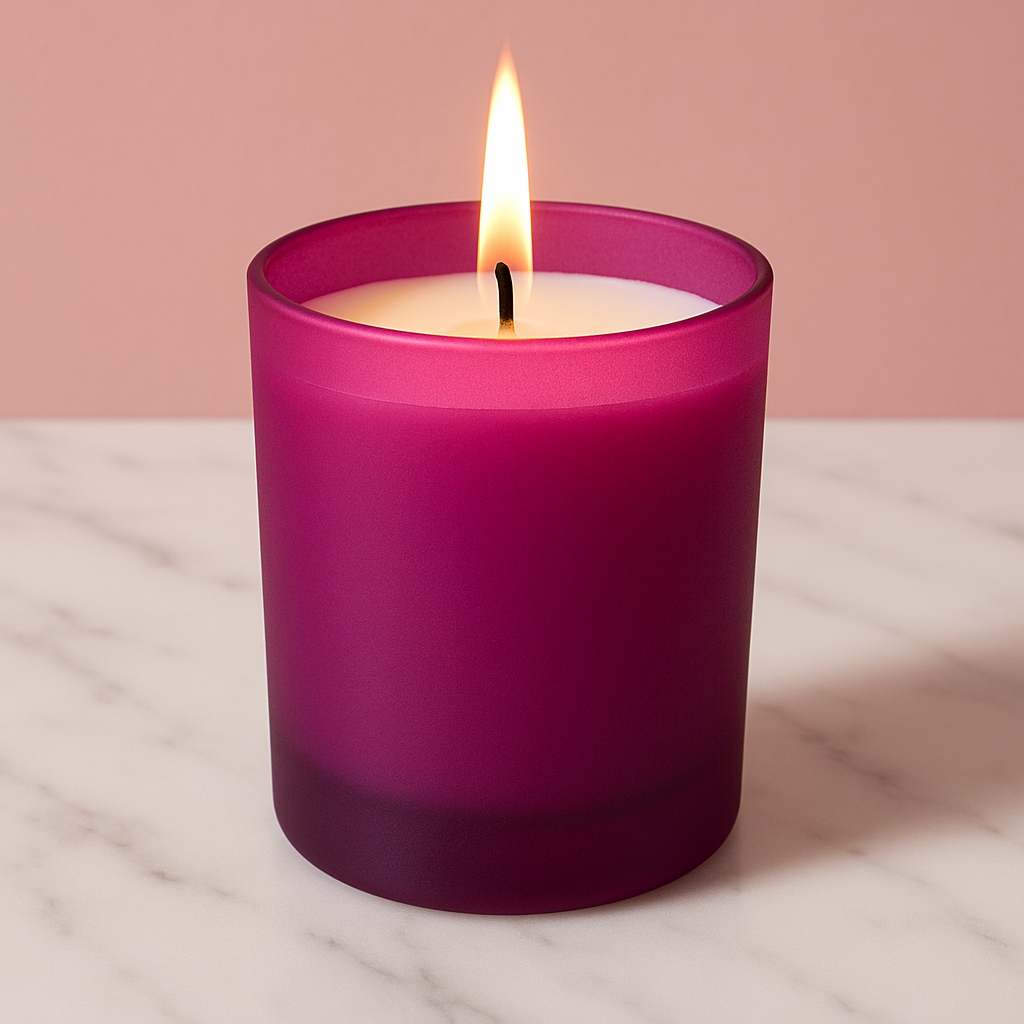 DILISTA Set of 2 Premium Scented Purple Candles| Home Decor & Aromatherapy