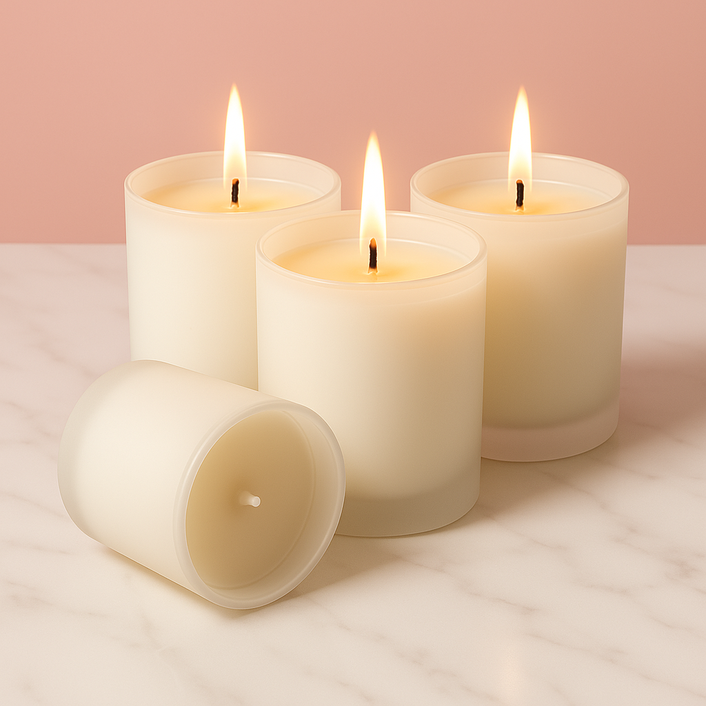 DILISTA Set of 2 Premium Scented White Candles | Home Decor & Aromatherapy