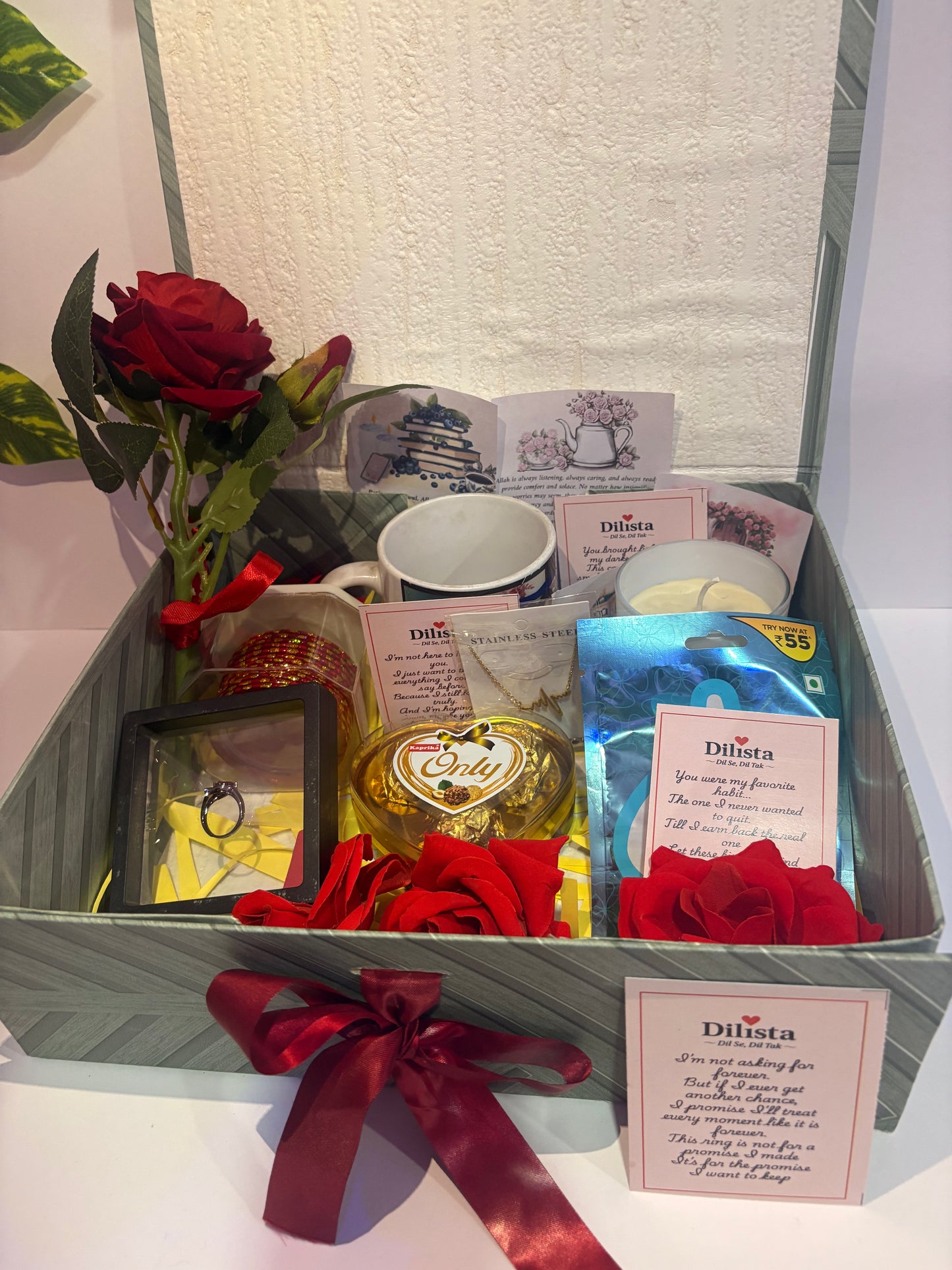 Please Come Back Gift Hamper for Her – 9 Emotional Love Gifts with 11 Heartfelt Apology Cards