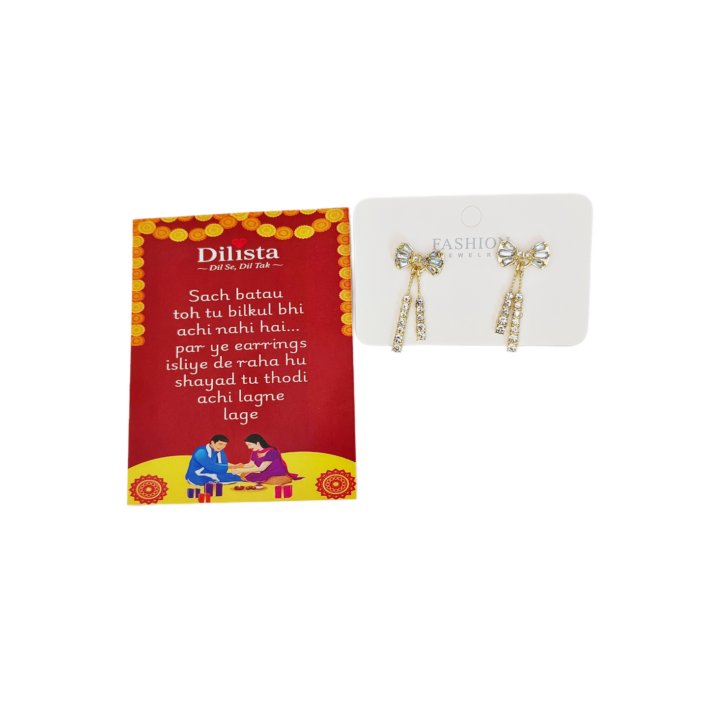 Rakhi Hamper for Younger Sister – 5 Gifts + 6 Funny Note Cards