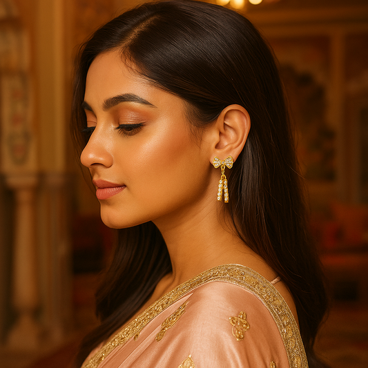 Gold-plated Drop Dangle Earrings for the Girls