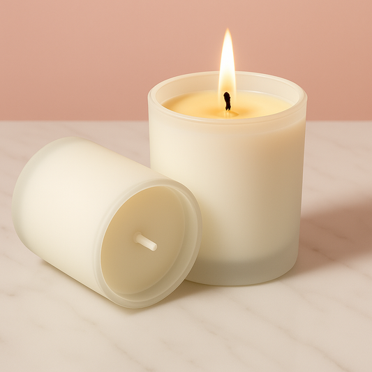 DILISTA Set of 2 Premium Scented White Candles | Home Decor & Aromatherapy