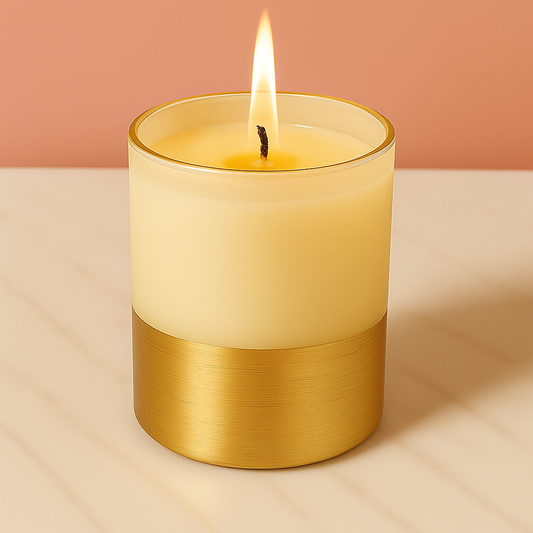 Pack of 50 Jars – Premium Candle Jars with Golden Base