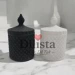 Matt Finish Candy Jar 250ML – Black & White Variants