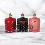 Premium Candy Jar 250ML with Golden Knob