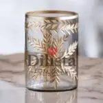 Transparent Cut Glass Hurricane Vase – 1000 ML | Candle Holder & Home Décor