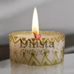 Transparent Painted Glass Jar 200ML | Decorative Candle Jar for Storage & Home Décor