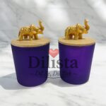 Wooden Lid Dry Fruit Jar – Matt Finish | 200ML (Black, Dark Blue & Yellow) - Image 2