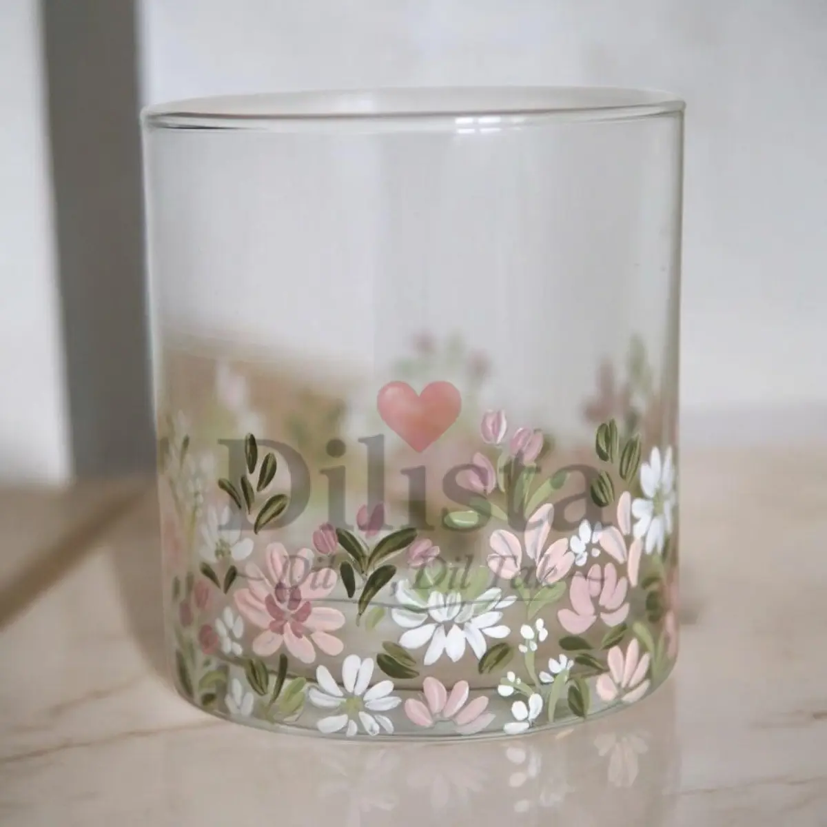 E1BBAEE9-353C-4B6B-89B0-5546772AE076_L0_001-24_4_2025, 4_04_14 PM (1) Transparent Painted Glass Jar 500ML | Decorative Jar for Candle, Storage & Home Décor - Image 1