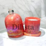 Orange Rainbow Finish Bell Jar for Candles – Candle Dome / Candle Cloche | 250ML