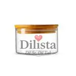 Transparent Glass Jar with Wooden Lid 350ML | Airtight Storage Jar for Kitchen, Candle & Dry Fruits